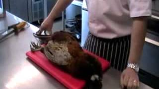 Skinning a pheasant for the pot [upl. by Pfeifer875]