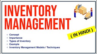 INVENTORY MANAGEMENT IN HINDI  Concept Importance Types ModelsTechniques etc  BBAMBABcom ppt [upl. by Sabella796]