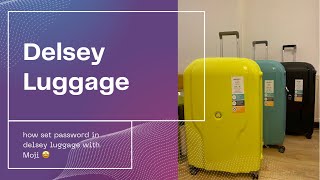 4k  How set password in DELSEY luggage  delsey help travel france luggage [upl. by Colton]