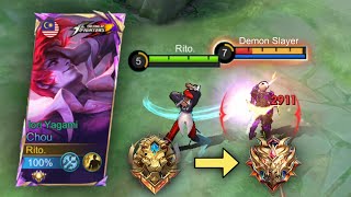 NEW CHOU ROTATION FOR MYTHIC IMMORTAL  3K SUBSCRIBERS SPECIAL [upl. by Demott440]