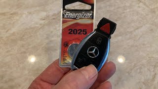 Mercedes Remote Key Fob Battery Replacement [upl. by Atekihc]