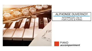 🎼 ADUVERNOY  Intermezzo Op 41 Piano Accompaniment  Sheet Music Scrolling [upl. by Iblok]