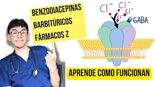 Benzodiacepinas Barbitúricos y Agonistas BZ1 Mecanismo de acción  Explicación sencilla [upl. by Htebharas]