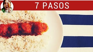 Receta de ALBÓNDIGAS en salsa en 7 pasos  Paulina Cocina [upl. by Zeiger579]