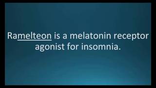 How to pronounce ramelteon Rozerem Memorizing Pharmacology Flashcard [upl. by Dickinson]