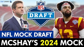 Todd McShay’s WAYTOOEARLY ESPN 2024 NFL Mock Draft With TRADES Ft Caleb Williams amp Drake Maye [upl. by Nemzaj]