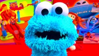 Cookie Monster Sesame Street Playskool Cute Plush Toy by Hasbro Toys  Cookie Monster Bit My Finger [upl. by Aehta]