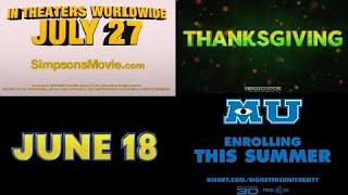 All the Coming Soon to Theaters Logos from Animated Movies Trailers 19942023 [upl. by Shoshana]