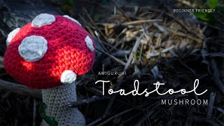 Toadstool Mushroom Amigurumi  English Subtitles [upl. by Balfore]