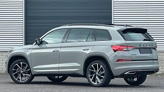 Skoda NEW Kodiaq 2022 Sportline in 4K Steel Grey Meteor 20 Inch Vega Walk around amp detail inside [upl. by Dranrev662]