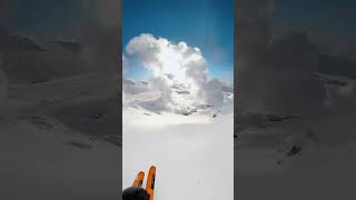 POV  Skiing an active volcano in Japan [upl. by Malkah457]