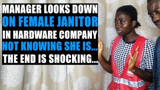 Employees Mock And Look Down On New Female Janitor Not Knowing She Was [upl. by Mou618]