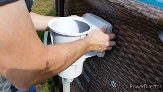 Installing Hayward skimmer the best upgrade possible Coleman Intex Best Way pool [upl. by Ylekalb861]