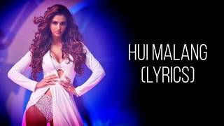 Hui Main Malang Full Song With Lyrics Malang  Asees Kaur  Female Version  Aditya Roy K Disha P [upl. by Yaras418]