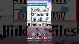 Keyboard Shortcut To Show Hidden File and Folders shorts [upl. by Nicholle]