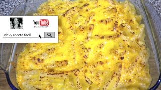 MACARRONES CON QUESO  Vicky Receta Facil [upl. by Enitsenrae]