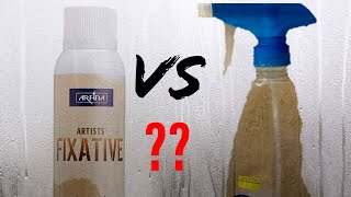 How to make fixative spray at home💯 [upl. by Rats651]