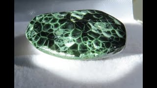 Greenstone Polishing Chlorastrolite Isle Royale Greenstone Polishing greenstone How to Polish [upl. by Ettenej]