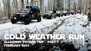 Cold Weather Weekend Patron Run in Allegheny National Forest  Part 1 [upl. by Aicined]