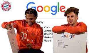 Why does Gnabry love One Piece  Google Autocomplete Challenge w Goretzka amp Gnabry feat Bellerín [upl. by Archangel847]