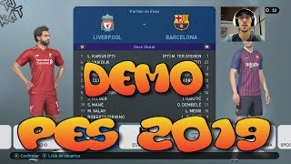 Pes 2019 Demo Xbox one Gameplay ESPAÑOL [upl. by Tnomad]