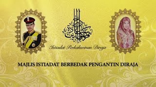 Majlis Istiadat Berbedak Pengantin Diraja Istiadat Perkahwinan Diraja [upl. by Yllac]