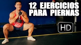 Los Mejores Ejercicios Para PIERNAS con MANCUERNAS [upl. by Saint821]