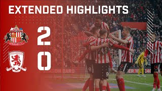 Extended Highlights  Sunderland AFC 2  0 Middlesbrough FC [upl. by Niarb]