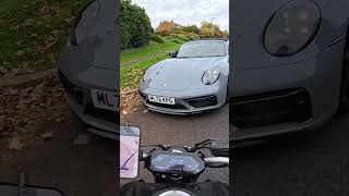 Motorbike Smashes Into Porsche 😱 [upl. by Eicnan]