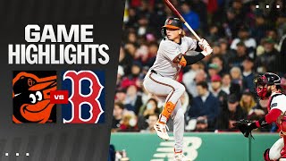 Orioles vs Red Sox Game Highlights 41024  MLB Highlights [upl. by Dottie]