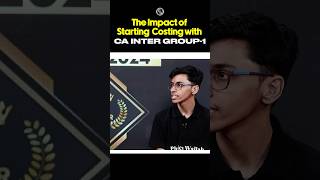 The Impact of Starting Costing With CA Inter Group1 🔥🔥 Shorts CA CAInter [upl. by Llerdnek902]