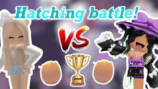 HATCHING BATTLE WITH MY BESTIE 🤭😧🍄👻 [upl. by Bridwell927]