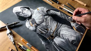 Drawing Moon Knight  Timelapse  Artology [upl. by Alistair]