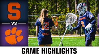 Syracuse vs Clemson Game Highlights  2024 ACC Womens Lacrosse [upl. by Asatan67]