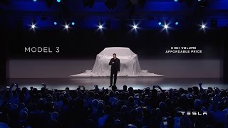 Tesla Unveils Model 3 [upl. by Eatnuhs]