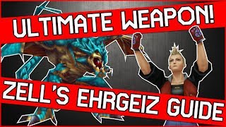 How to get Zells Ultimate Weapon Ehrgeiz in Final Fantasy 8 Remastered  Full Guide [upl. by Shanon]