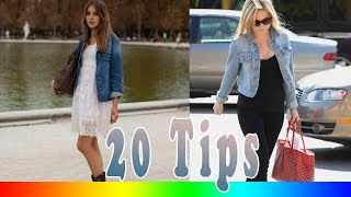 20 Style Tips On How To Wear A Denim Jacket [upl. by Elyrad620]