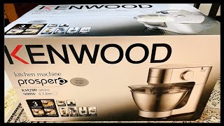 UNBOXING KENWOOD PROSPERO STAND MIXER KM 280  WHATS INSIDE KENWOODS PROSPERO KM 28 SERIES [upl. by Vanni]