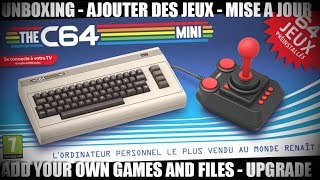 The C64 Mini UNBOXING Présentation  Comment ajouter des jeux [upl. by Mosenthal178]