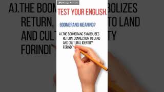 guess boomerang meaning quiz vocabulory dictionary [upl. by Herzog]