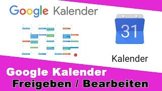 Gmail Kalender freigeben einrichten I Google Kalender gemeinsam nutzen [upl. by Ethelin]