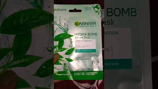 Garnier hydra bomb serum mask review shorts youtubeshorts youtube productreview garniershare [upl. by Haleehs826]