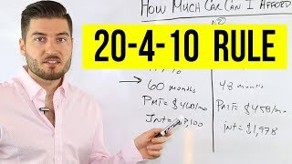 How Much Car Can I Afford 20410 Rule [upl. by Deckert101]