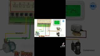 FCU Honeywell Thermostat Wiring diagram❄️✅ airconditione [upl. by Llerryt]