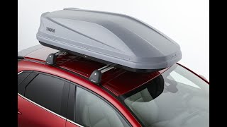 Installing a roof rack and Thule luggage box on my Mazda CX 3 [upl. by Arihsat]