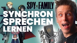 SYNCHRONSPRECHEN LERNEN mit quotSpy Familyquot synchronsprecher fandub spyxfamily anime svenplate [upl. by Aimik231]