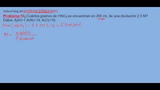 Ejercicios y problemas resueltos de disoluciones 10 [upl. by Uot]