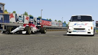 F1 Alfa Romeo19 vs Ford Supervan III at Monza Full Couse [upl. by Templer]