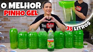 MELHOR PINHO GEL DE LIMÃO COM 1 LITRO DE PINHO FAÇA 35 LITROS 💚🥰 [upl. by Intyrb]