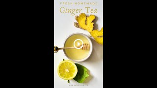 Make soothing and flavorful fresh ginger tea [upl. by Ellenej]